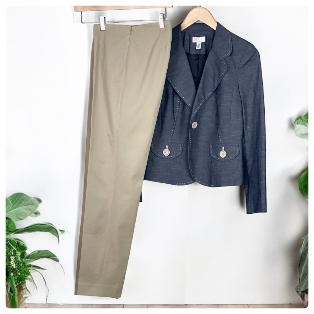 Theory Belinda 2 Bistrech Warm Khaki Pants Warm Khaki 8 - Picture 2 of 10